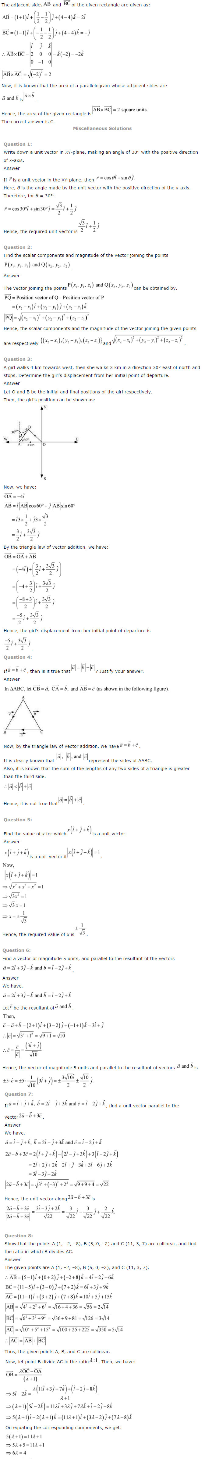 NCERT Solutions for Class 12th Maths