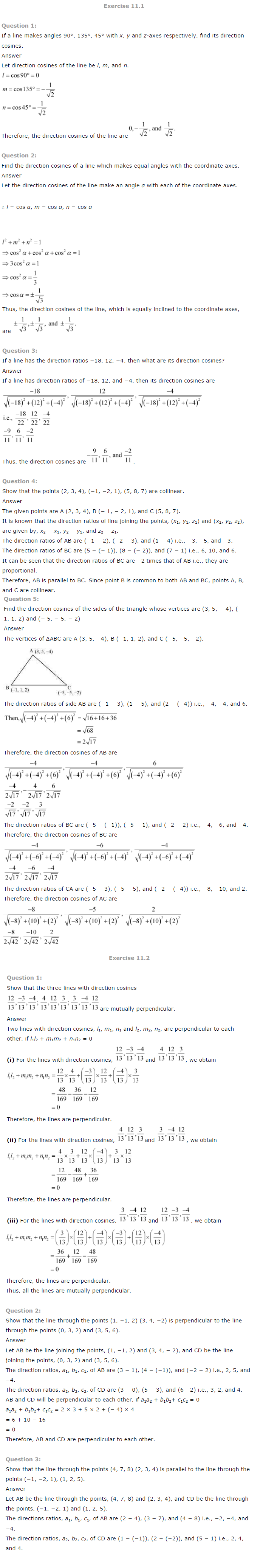 NCERT Solutions for Class 12th Maths