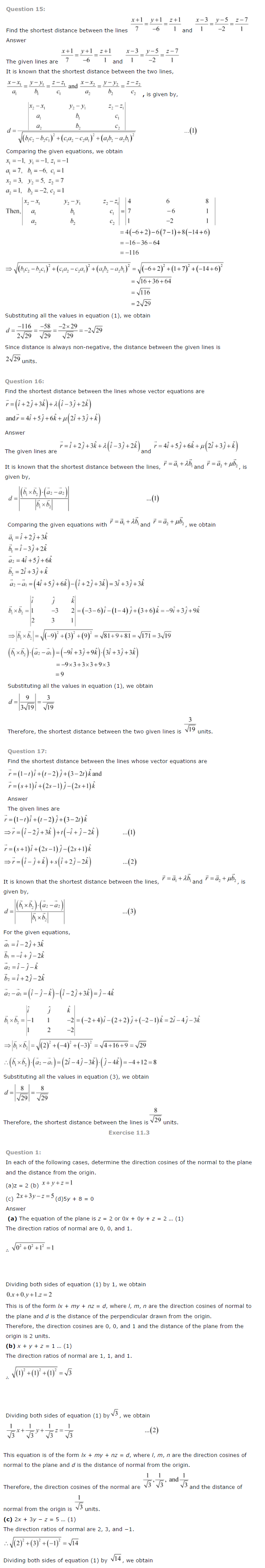 NCERT Solutions for Class 12th Maths