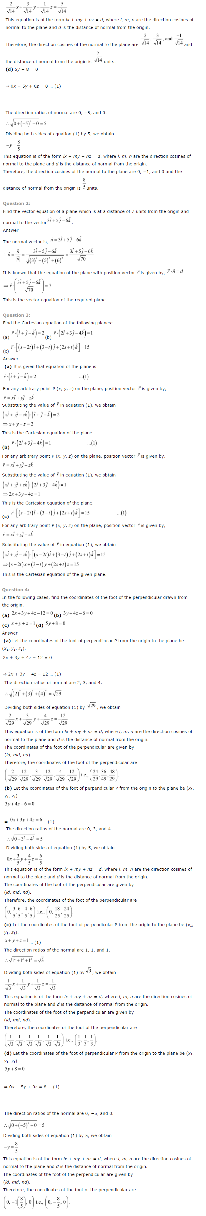 NCERT Solutions for Class 12th Maths