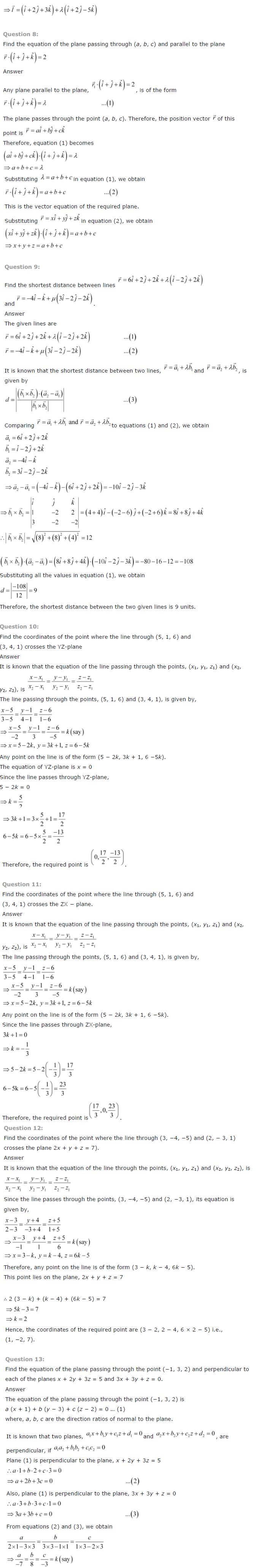 NCERT Solutions for Class 12th Maths