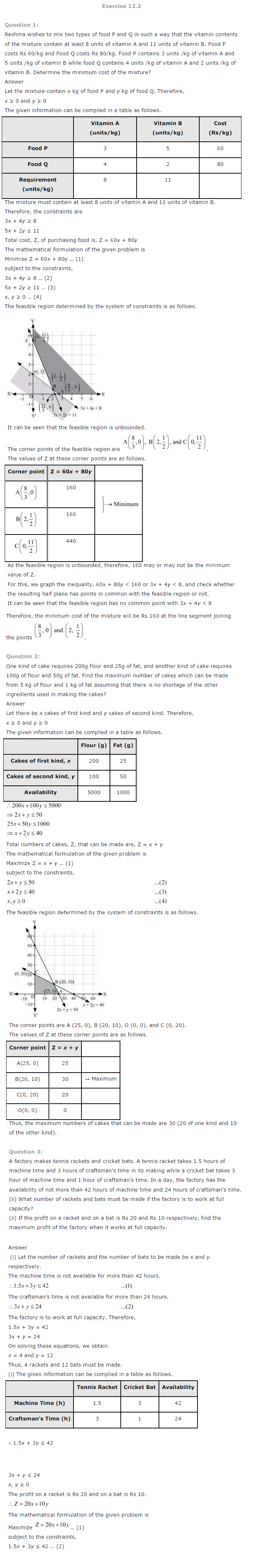NCERT Solutions for Class 12th Maths