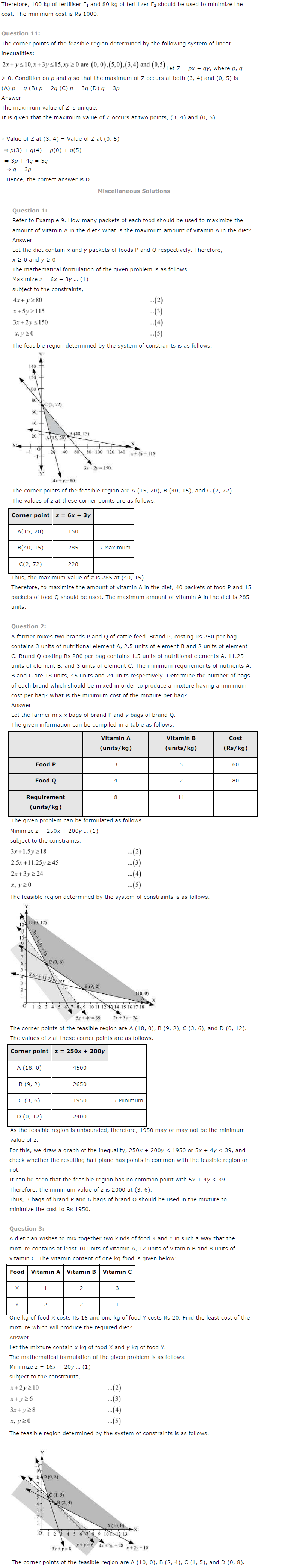 NCERT Solutions for Class 12th Maths