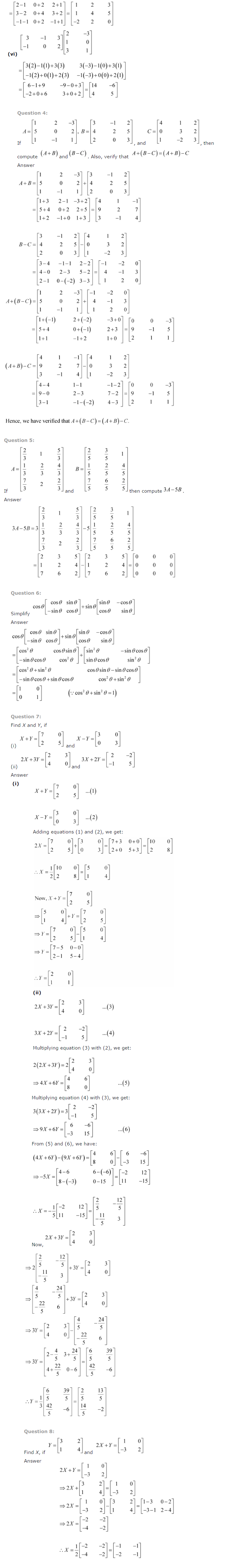 NCERT Solutions for Class 12th Maths