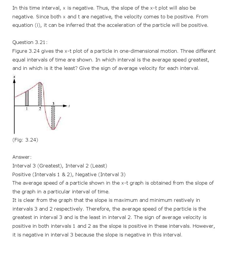 NCERT Solutions for Class 11th Physics Chapter 3 - Motion in a Straight Line