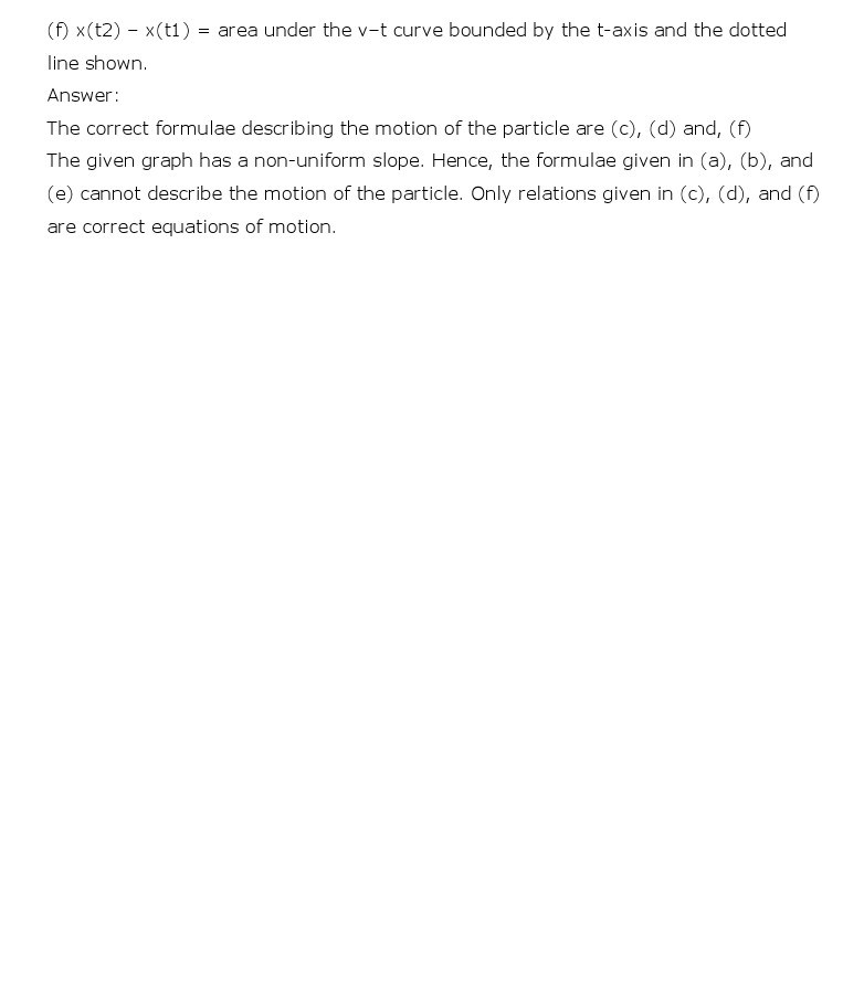 NCERT Solutions for Class 11th Physics Chapter 3 - Motion in a Straight Line