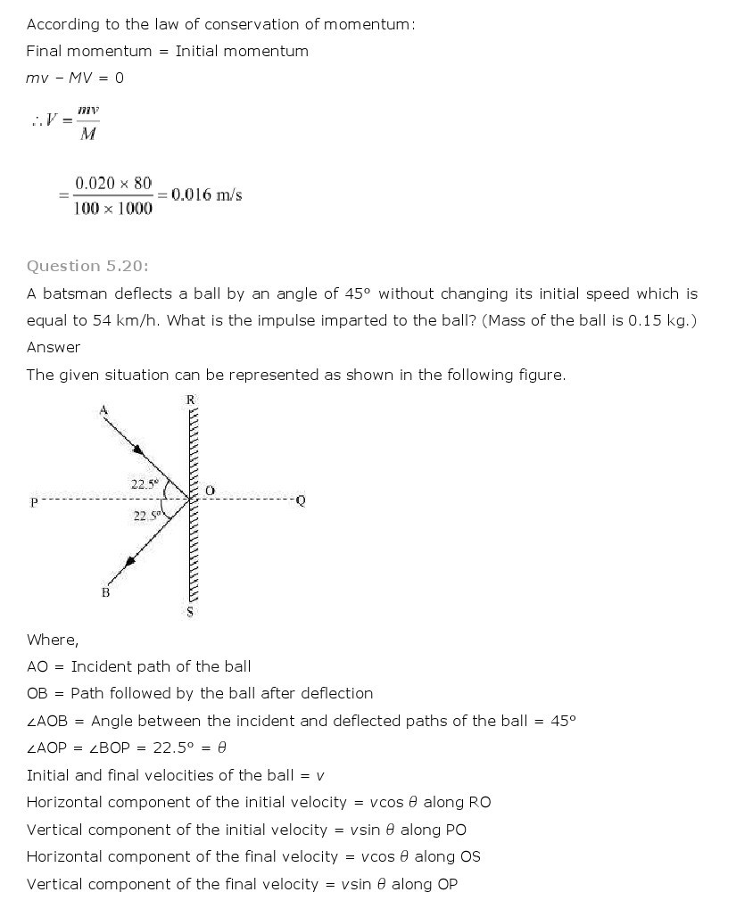 NCERT Solutions for Class 11th Physics Chapter 5 - Laws of motion