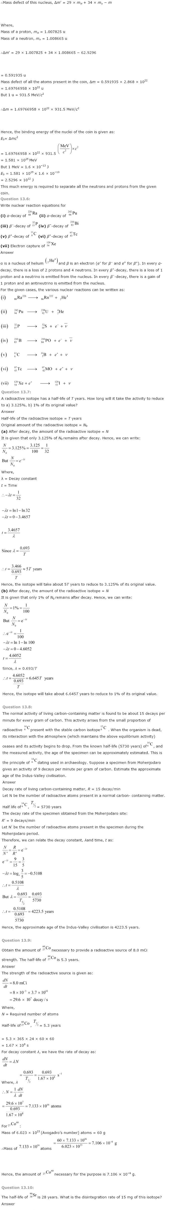 NCERT Solutions for Class 12th Physics