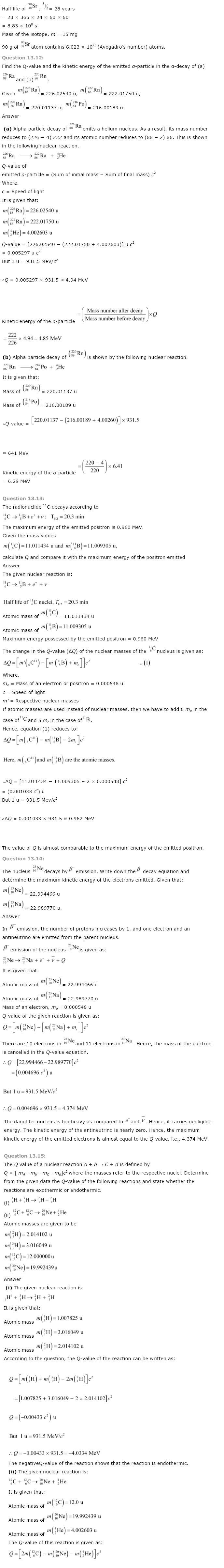 NCERT Solutions for Class 12th Physics