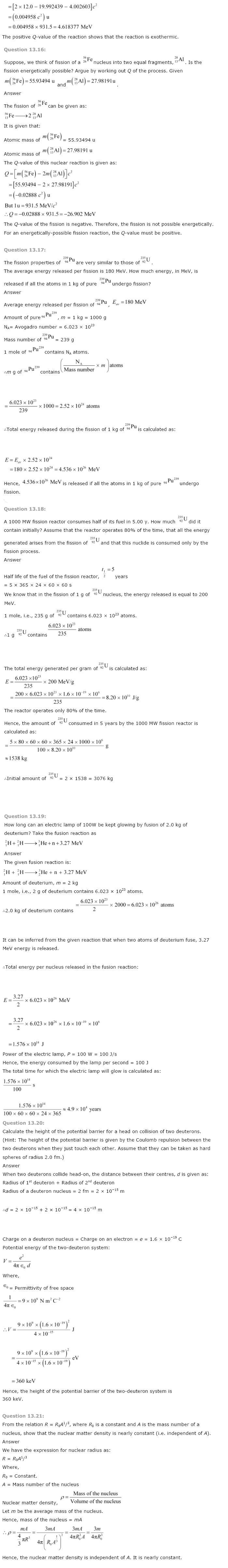 NCERT Solutions for Class 12th Physics