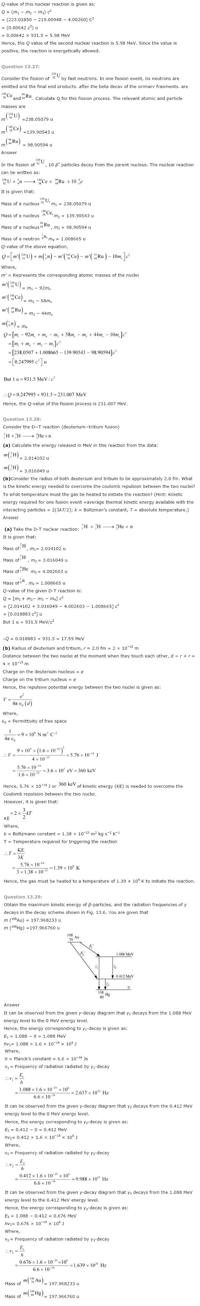 NCERT Solutions for Class 12th Physics