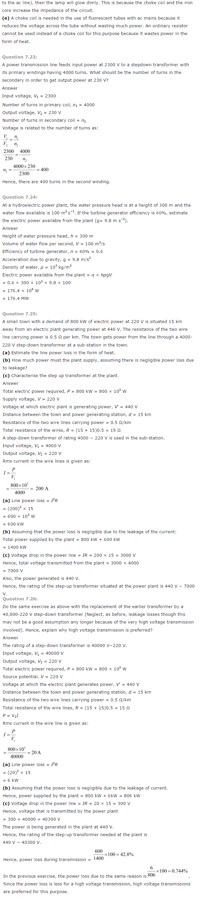 NCERT Solutions for Class 12th Physics