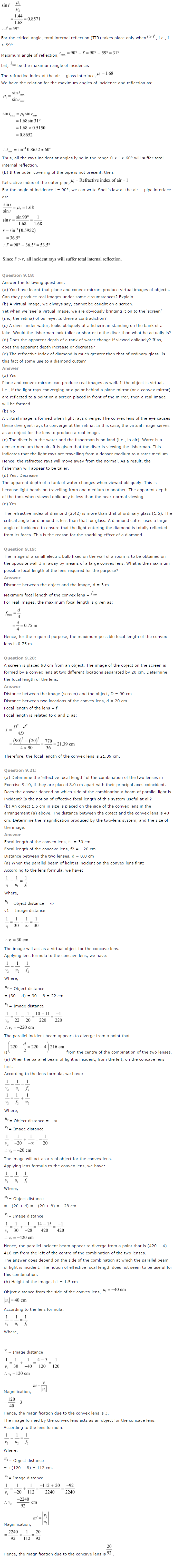 NCERT Solutions for Class 12th Physics