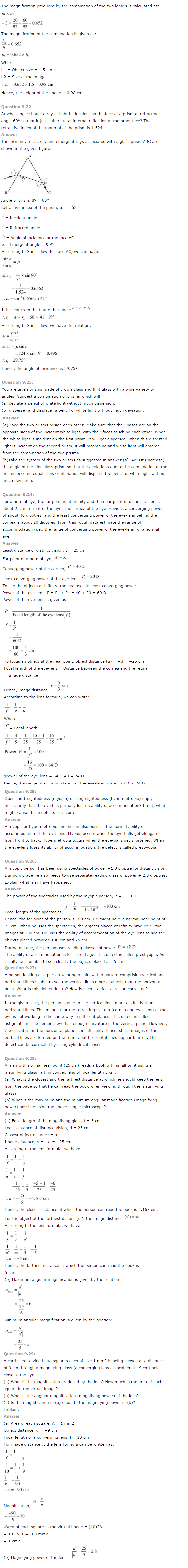 NCERT Solutions for Class 12th Physics