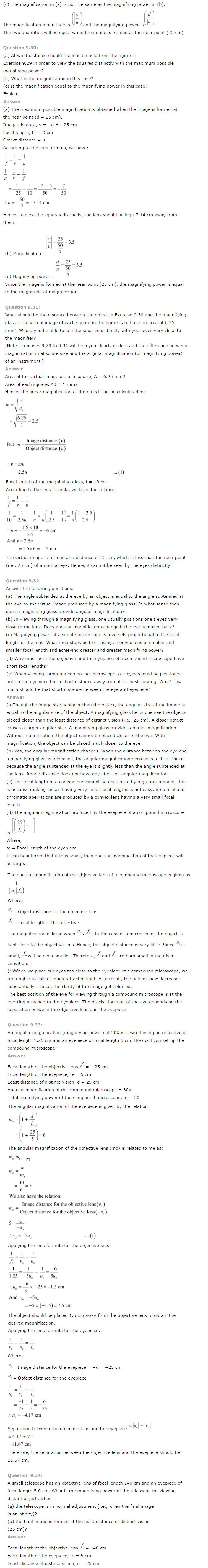 NCERT Solutions for Class 12th Physics