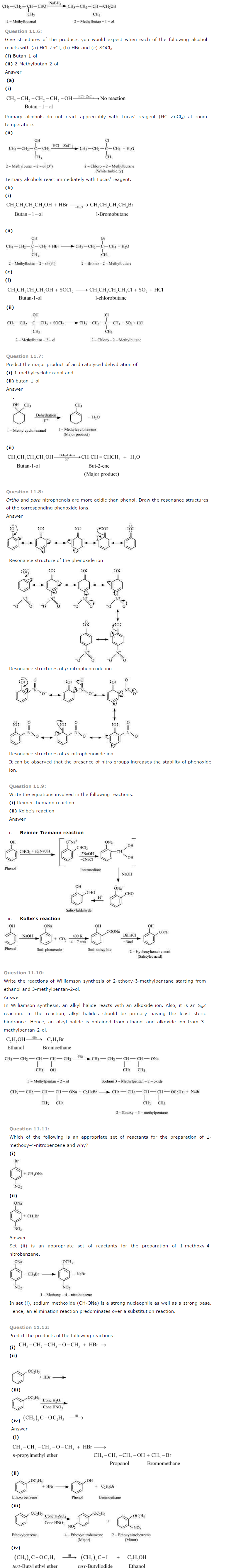 NCERT Solutions for Class 12th Chemistry