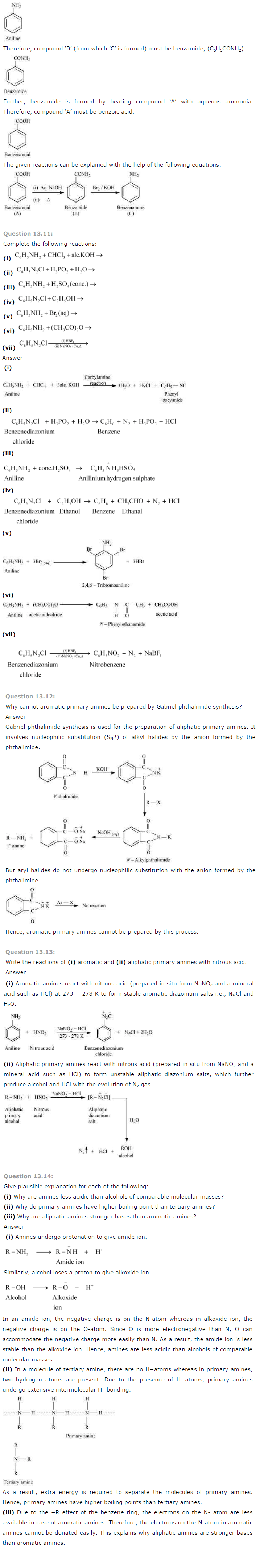NCERT Solutions for Class 12th Chemistry
